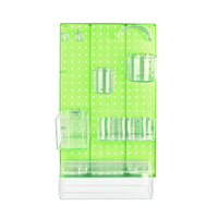Azar - Kit d'organisateur de mur de panneaux perfacturés de 10 pièces avec un panneau et un assortiment d'accessoires - vert-Vendu en multiples de: 1
