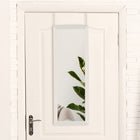 Mirrorize - Miroir De Toilette Haut Sur Toute La Longueur Au-Dessus De La Porte - 42" x 14" - Blanc-Parfait pour toute porte de taille standard, y compris la porte de la salle de bain, la porte du salon, la porte de la chambre et les portes de l'entrée.
