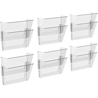 Storex classeur murale - format lettre - transparent - paquet de 12 - 6 Set de 2-Peut contenir des documents de format lettre et dossiers