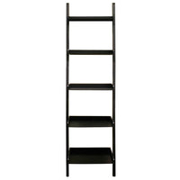 Nexxt - Étagère Hadfield à 5 niveaux, noir,  67 x 18 x 13 1/2 (po)-Capacité de mesure et de poids: l'étagère globale mesure 18 "L x 66" H et 14 "de profondeur. Une hauteur importante signifie que vous avez plus de 1,50 mètre du magnifique présentoir, créant un espace de stockage maximal. articles avec un peu plus de poids sur chaque étagère murale