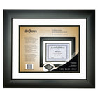 First Base St. James − Cadre pour prix et certificats − double passe-partout − blanc/noir − 16 1/4 po  L x 14 1/4 po H − pour certificats de 8 1/2 po  x 11 po -Dimensions du produit : 16 3/4 po x 14 1/4 po (43 cm x 36 cm)