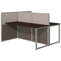 Bush Business Furniture – Bureau droit ouvert de 60 po larg. pour 2 personnes Easy Office, fini cerisier moka (EOD460MR-03K)-Stratifié thermofusionné sur du bois d’ingénierie