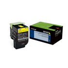 Lexmark - Cartouche de toner jaune 801HY, Programme de retour, haut rendement-Toner jaune pour des documents vifs et colorés