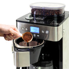 Kenmore - Elite Grind and Brew Cafetière avec broyeur à bavures, minuterie automatique programmable 12 tasses-La trémie hermétique peut contenir jusqu'à 1/2 lb (0,23 kg) de grains de café