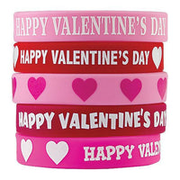 Ressources créées par l'enseignant Bracelet Happy Valentine's Day, paquet de 60-Faites connaître des personnes ou des événements spéciaux avec ces bracelets en silicone