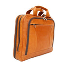 Ashlin ? Malette Alaster pour ordinateur portatif avec compartiment de rangement avant, havane (P7300-18-08)-Le compartiment principal est doté de 2 pochettes en filet et d?une pochette rembourrée pour ordinateur portatif de 15 po.