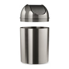 Umbra â€“ Poubelle Mezzo, argent brossé et gris métallique-9 po x 14,5 po