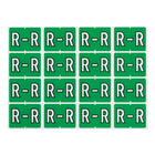 Oxford – Étiquettes alphabétiques compatibles Datafile, « R », vert pâle, paq./240-Assignez des lettres spécifique aux sections de classement individuelles
