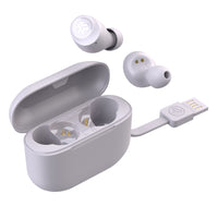 Jlab Écouteurs Sans Fil GO Air POP - Lilas-Longue durée de vie de la batterie. GO Air POP offre plus de 8 heures d’autonomie dans chaque écouteur et plus de 24 heures supplémentaires grâce à l’étui de recharge (plus de 32 heures au total). Remettez-les dans l’étui pour les recharger, et utilisez le câble USB intégré pour charger l’étui.