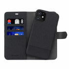 Étui 2 in 1 Folio Noir/Noir pour iPhone 12/12 Pro-Fermoir magnétique pour une meilleure protection