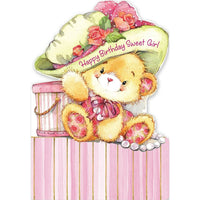 Millbrook Studios – Cartes de souhaits et enveloppes, Happy Birthday Sweet Girl, 5 3/8 x 7 3/4 po, 18/paquet (06066)-Imprimées sur du papier cartonné non couché