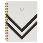 Alfred Sung - Cahier à Spirale - 6 po x 8 1/4 po A5 - Chevron Noir - Paquet de 12-130 pages lignées par cahier