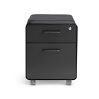 Classeur 2 tiroirs Mini Stow Poppin - Noir-Équipé d'un tiroir utilitaire avec séparateurs de tiroirs réglables et d'un tiroir pour dossiers suspendus pour les dossiers de lettres et juridiques