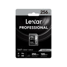 Lexar - Professional carte 1667X SDXC Uhs-II/U3 - 256 Go - Noir-Capture des images de haute qualité et de longues durées de superbes vidéos Full HD 1080p, 3D et 4K avec un appareil photo reflex numérique, des caméras vidéo de qualité cinéma ou une caméra 3D