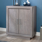 Sauder - 434777 La Collection Hayes Garden Meuble de rangement - Finition Ashen Oak-L'unité peut être empilée sur deux hauteurs pour davantage de rangement vertical.