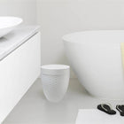 Panier ronde de salle de bain 7 L Modern Homes-Couleur :  blanc