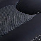 TygerClaw - Fauteuil de luxe de style jeu, dossier élevé, noir-Pied croisé en nylon souple avec 5 roues doubles de sécurité