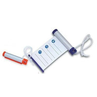 Élégance – Étiquette pour bagages « écrivez et roulez », argenté/gris-Type : Étiquettes pour bagages