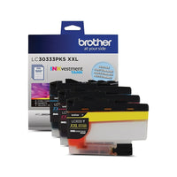 Brother – Ensemble de cartouches d'encre couleur Inkvestment LC30333PKS à très haut rendement-Qualité d'encre supérieure sur laquelle vous pouvez compter pour jusqu'à 1500 pages
