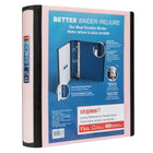 Staples - Reliure Better Binder - 1½ po - rose-Plus résistante et plus facile à utiliser