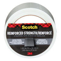 Ruban de sanglage et d’emballage renforcé 8950-EF-8CC Scotch , 48 mm x 27,40 m (1,88 po x 30 v), 1 rouleau/paquet-Renforcé de fibre de verre pour les travaux exigeants