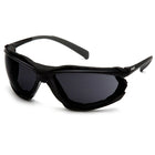 Pyramex – Lunettes de protection Proximity, gris foncé, antibuée H2X, 12/paquet-Verres en polycarbonate résistant aux égratignures avec monture noire