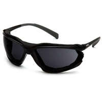 Pyramex – Lunettes de protection Proximity, gris foncé, antibuée H2X, 12/paquet-Verres en polycarbonate résistant aux égratignures avec monture noire