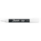Marqueur craie Sharpie à effacement humide, pointe moyenne, blanc-La couleur opaque est parfaite pour une utilisation sur des tableaux noirs, blancs et lumineux, et sur du verre