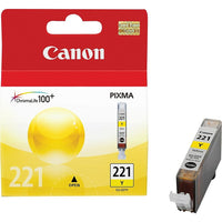 Canon Réservoir d'encre jaune CLI-221 (2949B001)-Jaune  