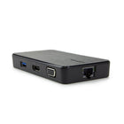 Targus – Station d'accueil de voyage Dual Video 1K-2K USB 3.0-Connectivité à projecteurs, moniteurs et TVHD