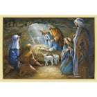 Cartes de Noël, Christmas Blessings (anglais), crèche, paq./18-Toutes les cartes sont enveloppées individuellement avec cellophane