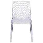 Flash Furniture - Chaise auxiliaire empilable transparente de la série Vision-Ensemble de 4 chaises d'appoint empilables