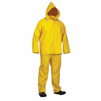 Forcefield - Combinaison de pluie 3 PC, 35 mm, jaune, PVC-polyester, 023-50003, grand-Polyester jaune de PVC