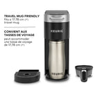 Keurig K-Slim Plus - Cafetière une tasse à la fois pour capsule K-Cup avec et technologie MultiJet - noir-Compatible avec le filtre à café réutilisable universel my k-cup® : infusez votre propre café moulu (vendu séparément).