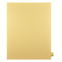 Markmaker - Intercalaires imprimes Legal, Chamois, 1/25th coupe, format lettre, sans trous, 25 tabs/PQT, 5 PQT/Boite, Numero 149-Intercalaires imprimes Legal