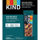 Barres à grignoter au chocolat noir, aux noix et au sel de mer KIND, 40 g, paquet de 12-Fournit des protéines et des fibres entièrement naturelles
