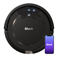 Shark - RV754CA ION Robot aspirateur - Noir-Le système Tri-Brush combine des brosses latérales, des brosses à canaux et un rouleau de brosses multi-surfaces pour traiter les débris sur toutes les surfaces