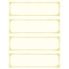 St. James™ – Cartes-tentes Overtures® Embassy, ivoire, feuille d'or, paq./50-Feuille dorée