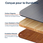 ShoppingAll - Bureau pliable portable pour canapé et lit - Marron-Confort Personnalisable: Dispose de 5 niveaux de réglage de l'angle, permettant un angle de vue et de frappe personnalisé.