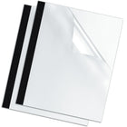 Fellowes – Couvertures de reliure thermique, 1/8 po, noir, paq./20 (5222702)-Les couvertures protègent les documents des déversements et des déchirures