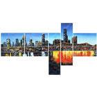 Designart – Imprimé sur toile avec contour, Paysage urbain, 5 pièces, (PT2009 - 414)-Imprimé