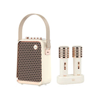 Divoom - Ensemble de sonorité Home ktv Songbird - Karaoke extérieur - Petit haut-parleur Bluetooth avec microphone sans fil double - blanc-Son puissant : Profitez d’un son de haute qualité avec une puissance de 50 W qui produit un son clair et précis.