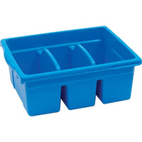 Copernicus Educational Products Niveled Reading Grands bacs à livres divisés, bleu-Idéal pour le stockage de livres de bibliothèque et de classe