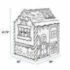Bankers Box - Maison de jeu Au jeu - 32 l x 38 L x 48 H po - Pain d'épices-Assemblage facile en 2 parties : La maison de jeu se plie et se démonte facilement pour le rangement
