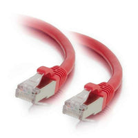 C2G - Câble de raccordement réseau Ethernet Cat6 Snagless Blindé (STP) de 6 pieds - Rouge-Câbles Ethernet