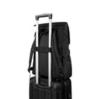 Bugatti, BKP2229BU-BLACK – Collection Reborn – Sac à dos ultraléger – Fait de matériaux recyclés à 100% - Noir-Poignée rembourrée en cuir végétalien