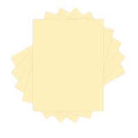 Papier cartonné genre bristol Colors de Lettermark, fini vélin – 8.5 po l x 11 po H – Crème – 250 feuilles (94345)-Poids du papier : 67 lb