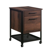 Sauder - La Collection Briarbrook Caisson mobile à 2 tiroirs - Finition Barrel Oak-Finition Barrel Oak, Bois d'ingénierie, Métal
