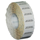Meto – Étiquettes blanches Best Before/Meilleur avant 822, 1 ligne, 1500/RL, 14 rouleaux/paq-Bords ondulés conçus pour attirer l’attention du client