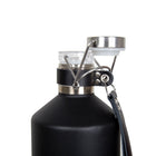 Cruchon bière acier inoxydable courroie cuir, noir-2